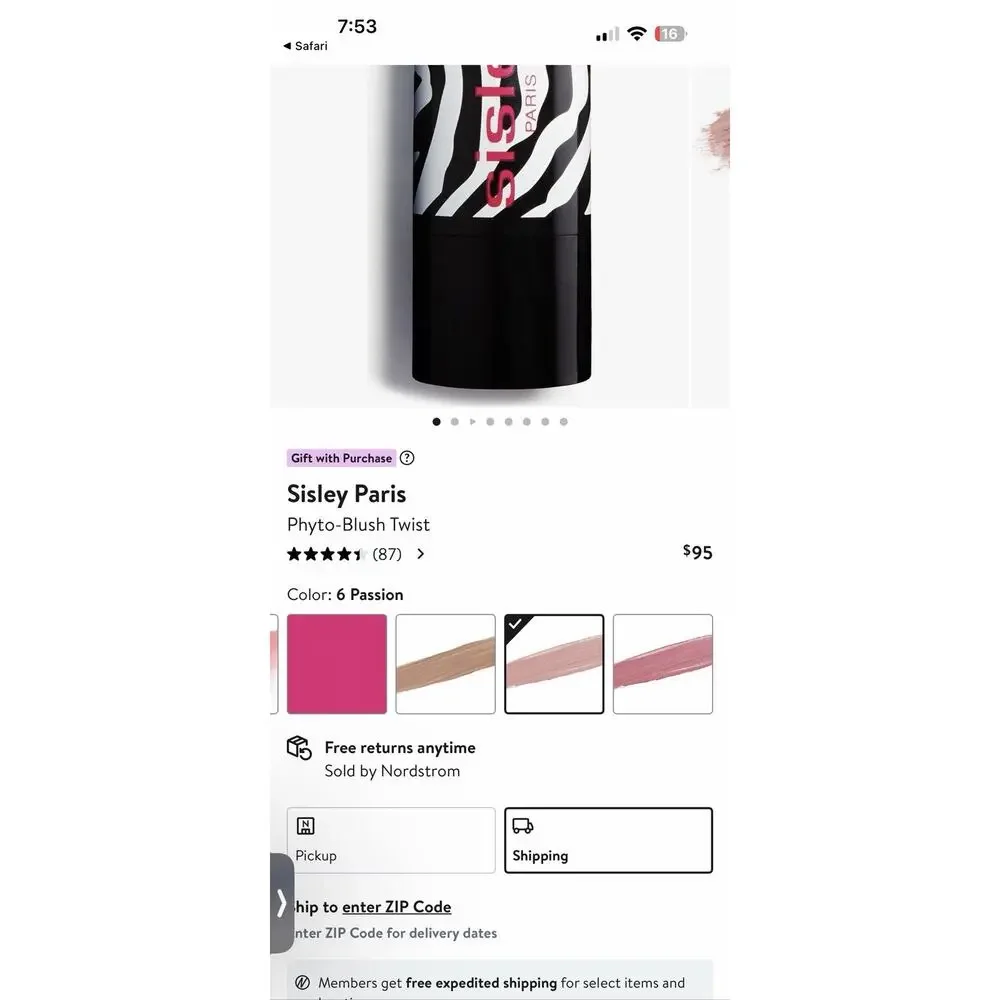 Sisley-Paris Phyto-Blush Twist Long Lasting Cream-to-Powder Blush #6 Passion $95
